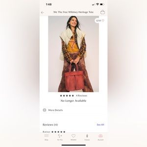 We The agree Whitney Heritage Tote, red, canvas, one size